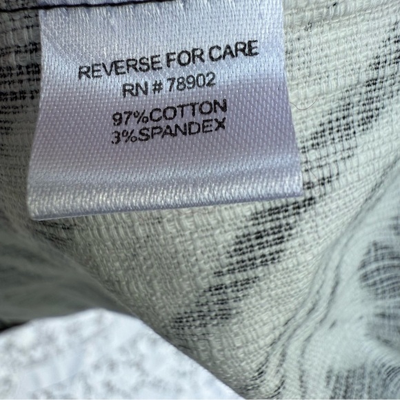 Erin London Women’s Black and White abstract print Women's Zip Jean Jacket XL - Picture 5 of 15